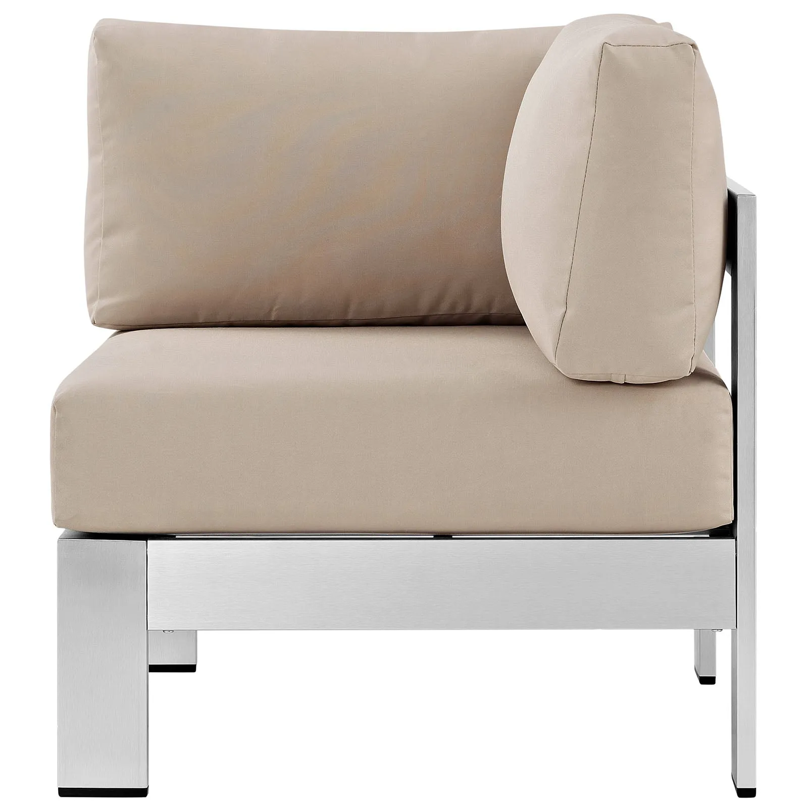 Shore Outdoor Patio Aluminum Corner Sofa by Modway