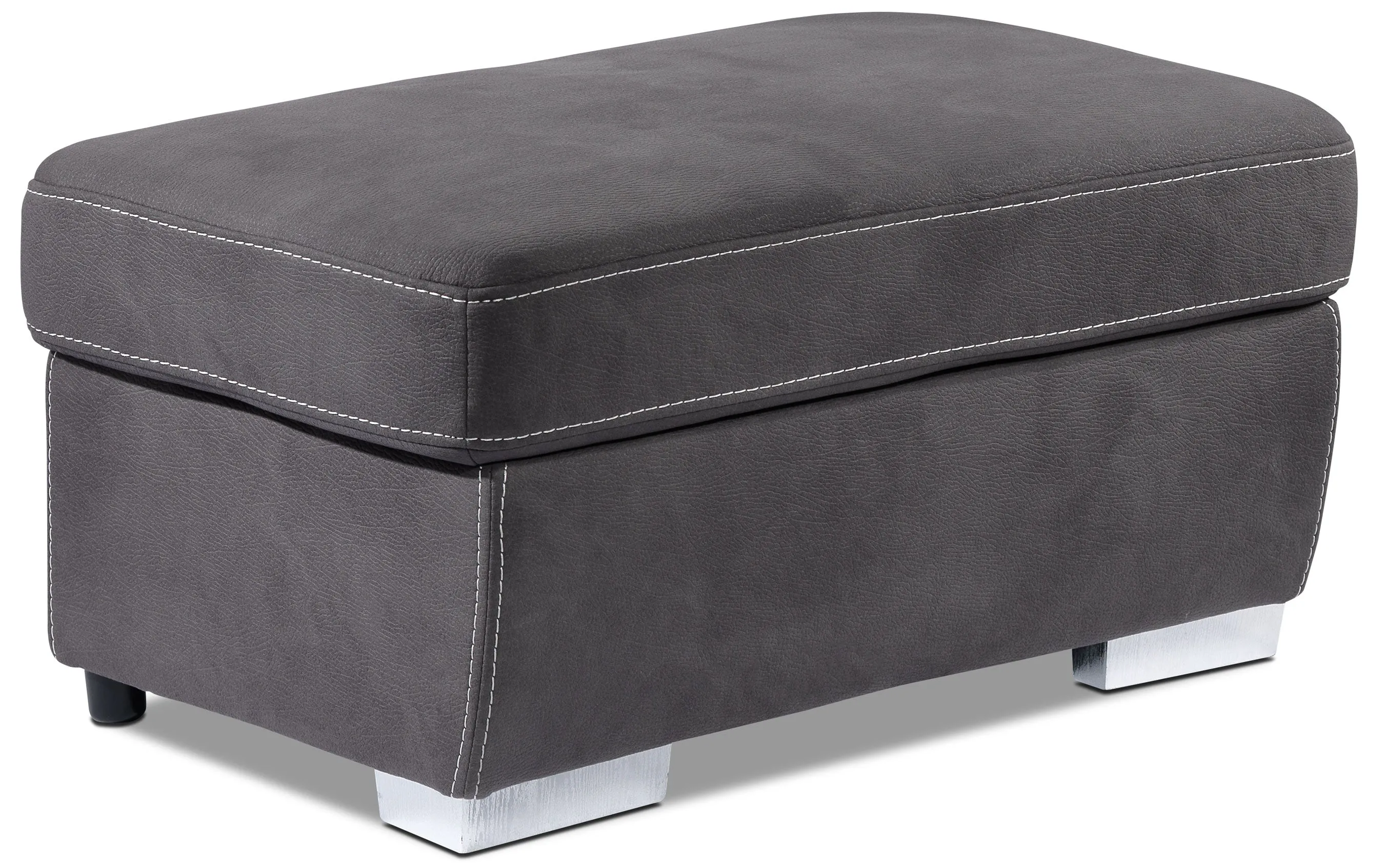Simone 3-Piece Sectional with Left-Facing Pop-Up Bed - Charcoal