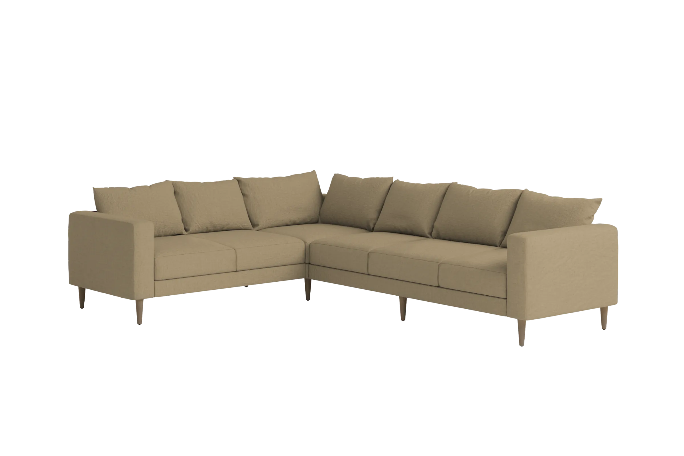 Slipcover: The Essential Corner Sectional (6 Seat) in Hemp