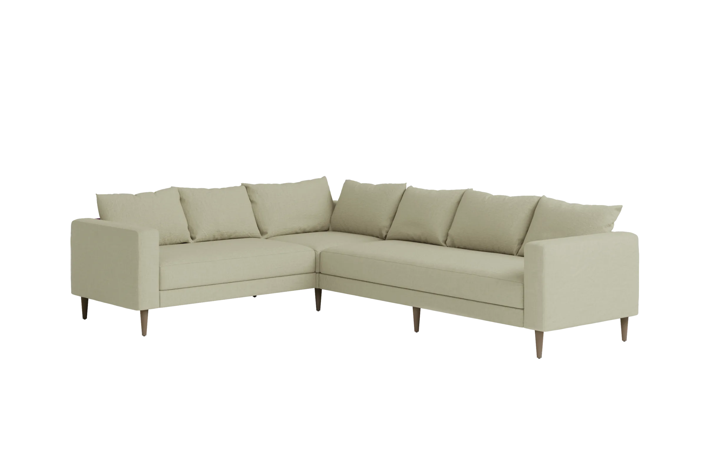 Slipcover: The Essential Corner Sectional (6 Seat) in Hemp