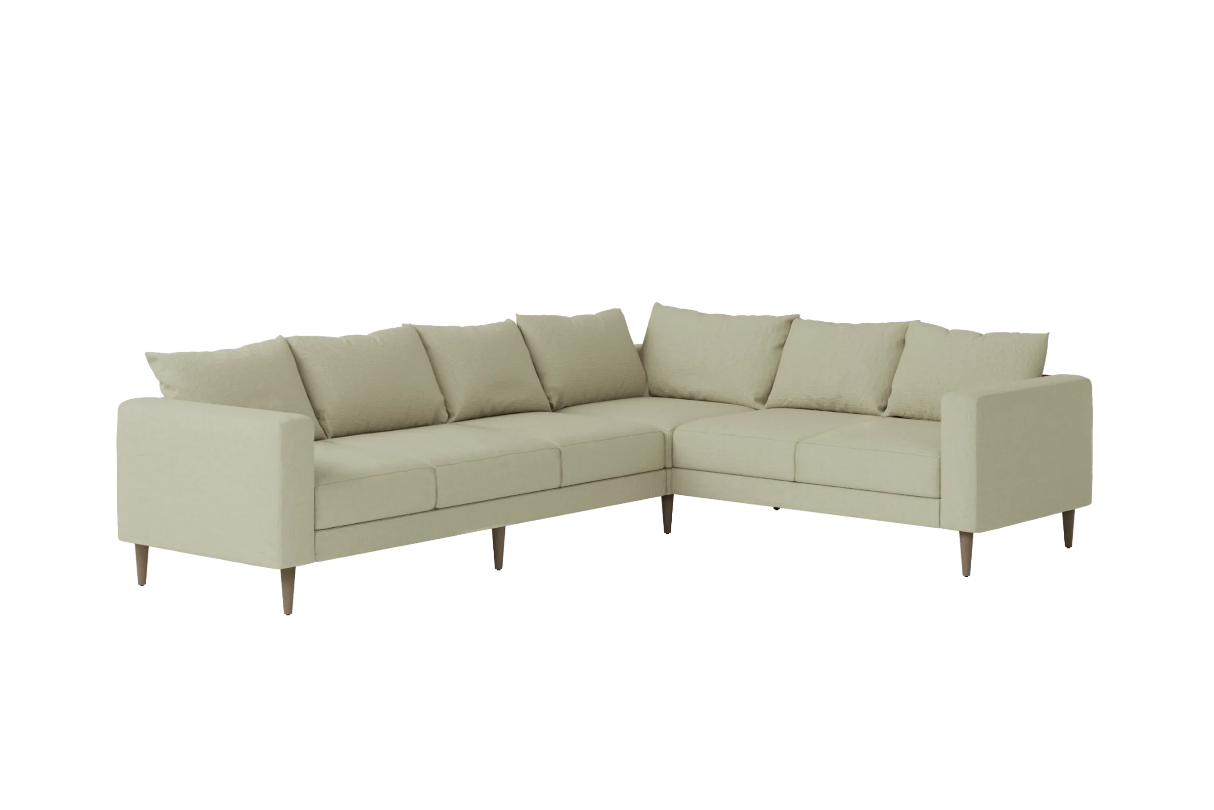Slipcover: The Essential Corner Sectional (6 Seat) in Hemp