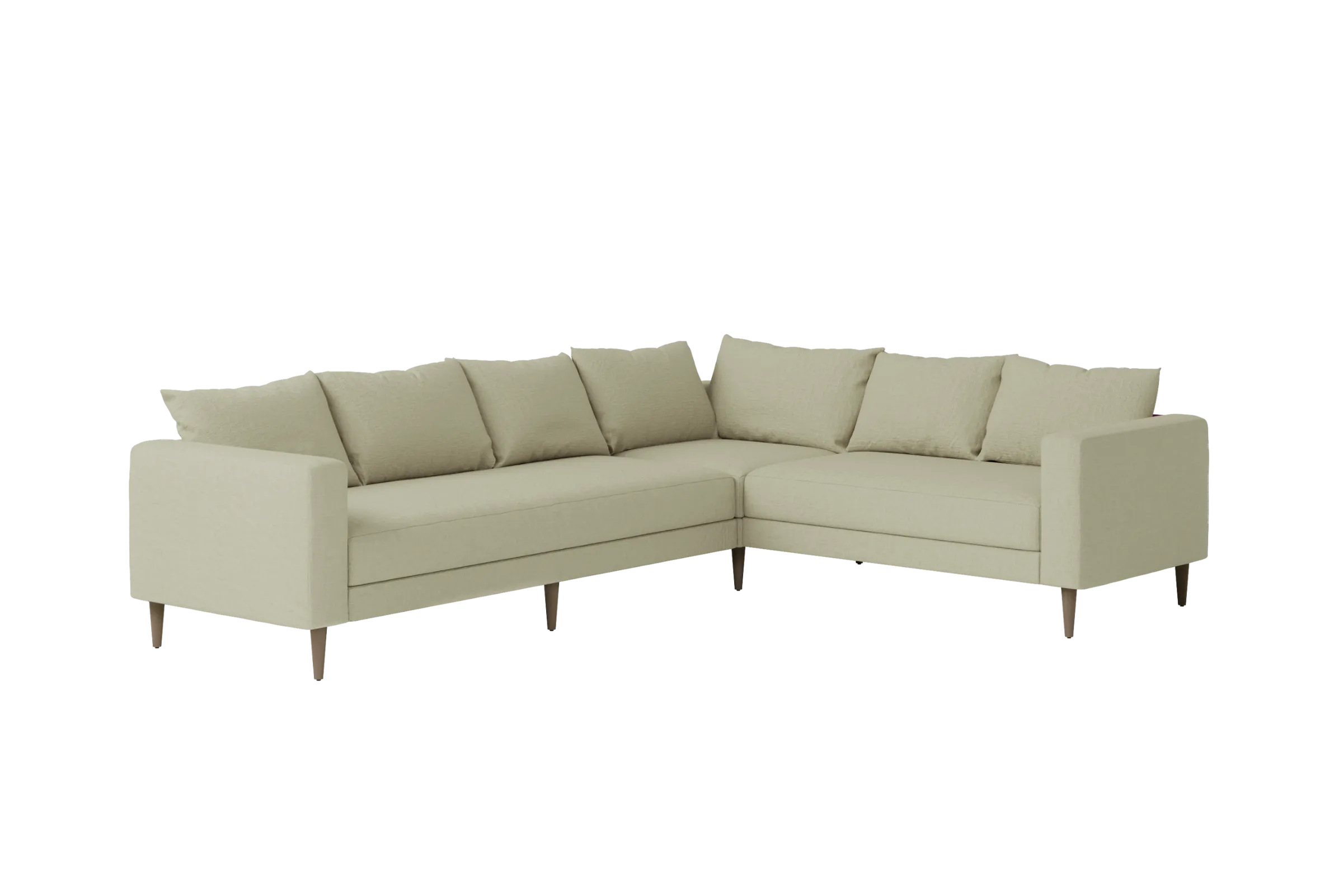 Slipcover: The Essential Corner Sectional (6 Seat) in Hemp