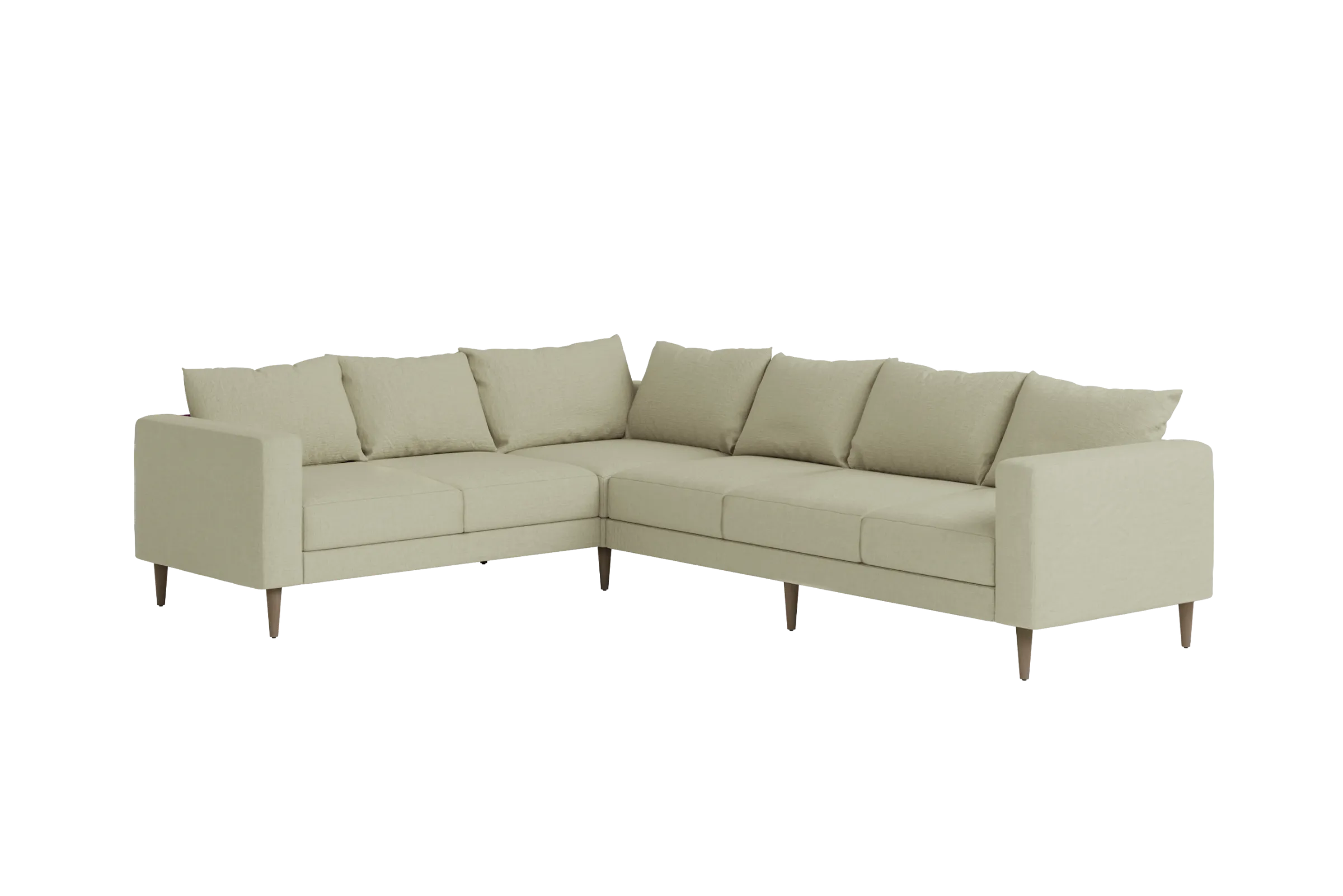 Slipcover: The Essential Corner Sectional (6 Seat) in Hemp