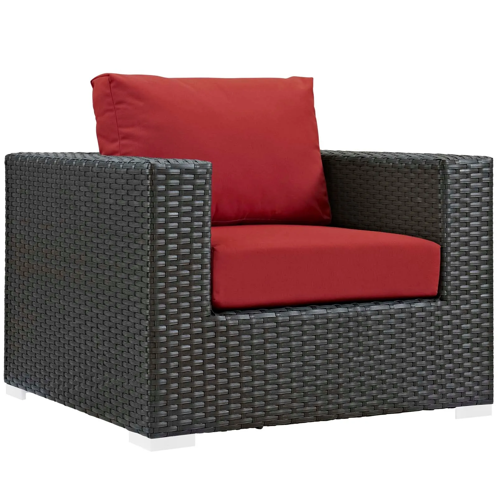 Sojourn 5 Piece Outdoor Patio Sunbrella® Sectional Set by Modway