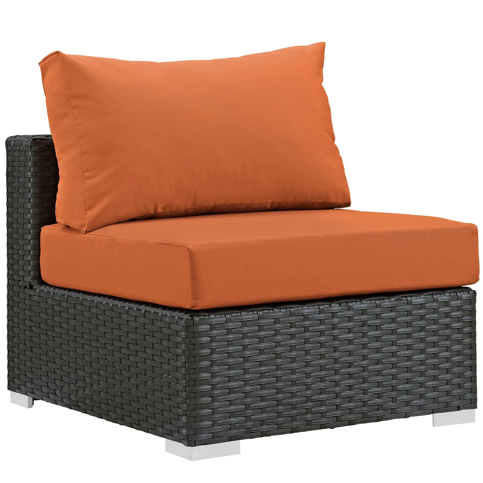 Sojourn 5 Piece Outdoor Patio Sunbrella® Sectional Set by Modway