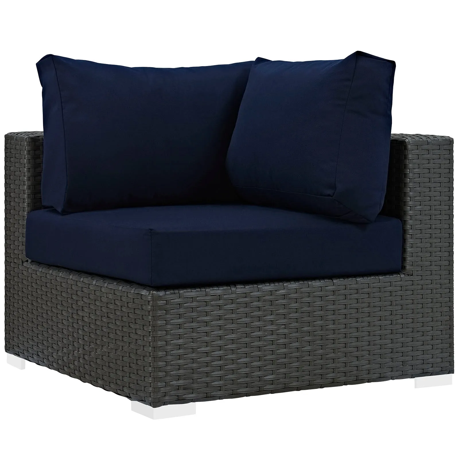 Sojourn 5 Piece Outdoor Patio Sunbrella® Sectional Set by Modway