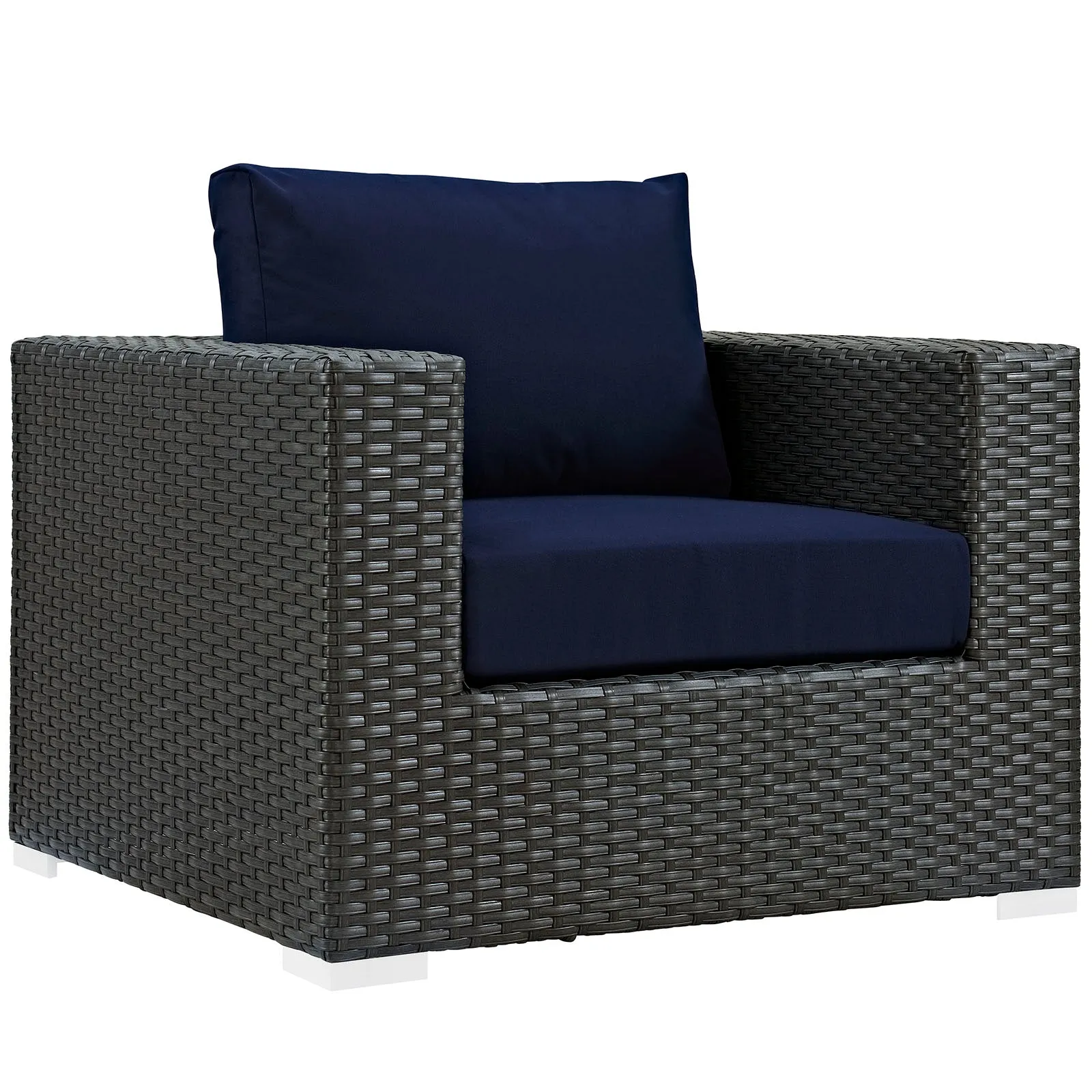 Sojourn 5 Piece Outdoor Patio Sunbrella® Sectional Set by Modway