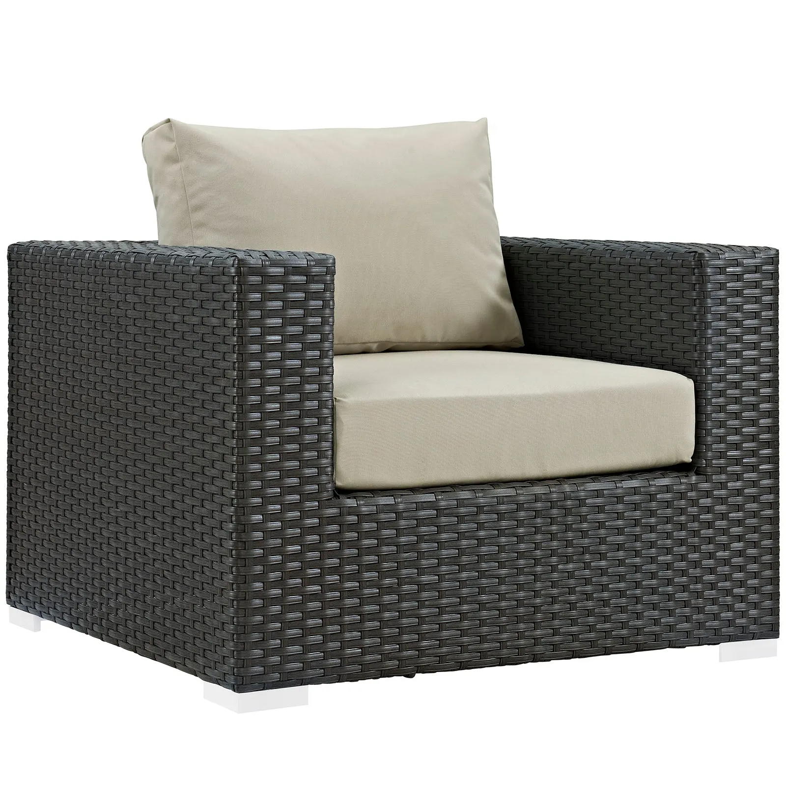 Sojourn 5 Piece Outdoor Patio Sunbrella® Sectional Set by Modway