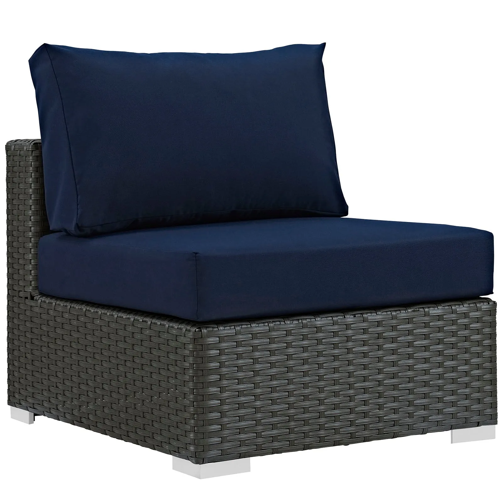 Sojourn 5 Piece Outdoor Patio Sunbrella® Sectional Set by Modway
