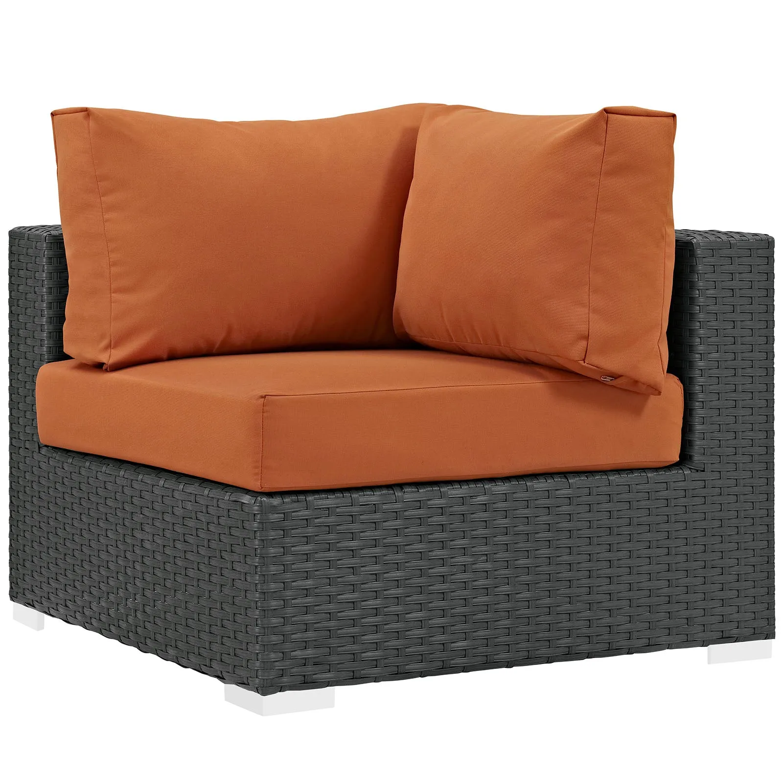 Sojourn 5 Piece Outdoor Patio Sunbrella® Sectional Set by Modway
