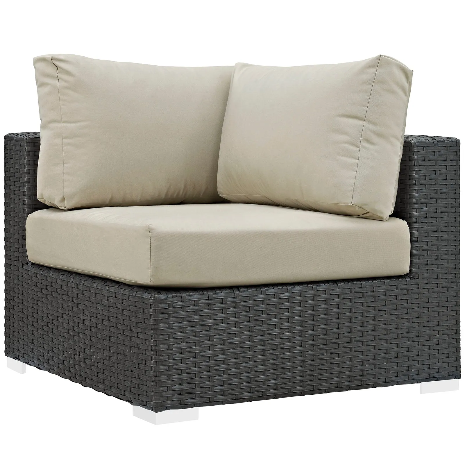 Sojourn 5 Piece Outdoor Patio Sunbrella® Sectional Set by Modway