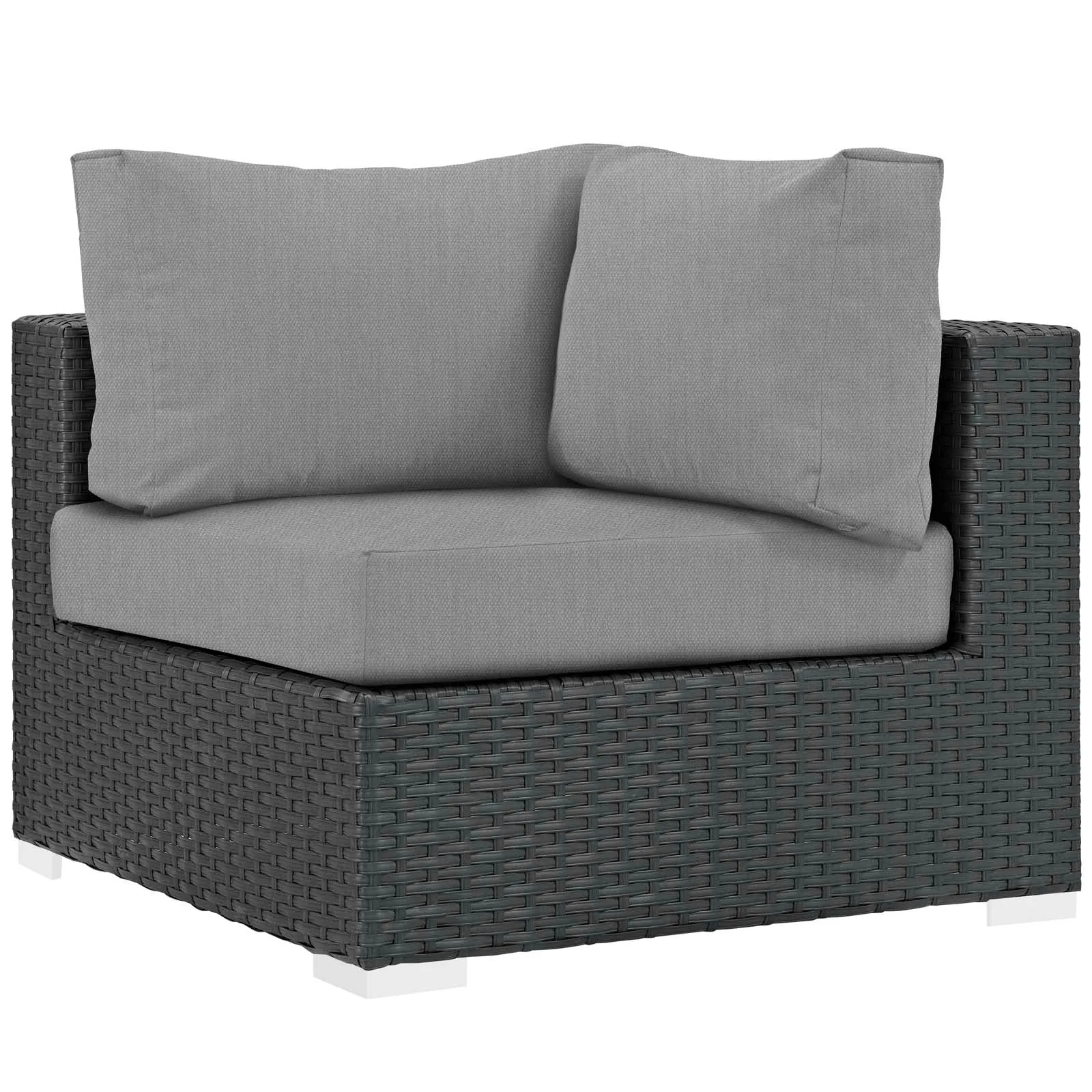 Sojourn 5 Piece Outdoor Patio Sunbrella® Sectional Set by Modway