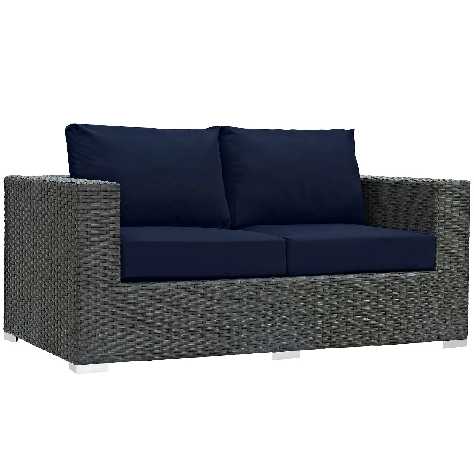 Sojourn 5 Piece Outdoor Patio Sunbrella® Sectional Set by Modway