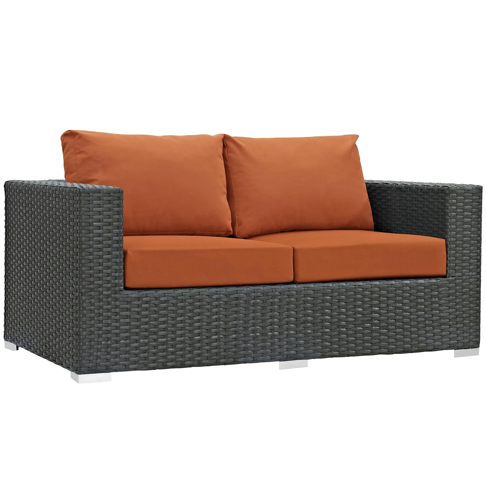 Sojourn 5 Piece Outdoor Patio Sunbrella® Sectional Set by Modway