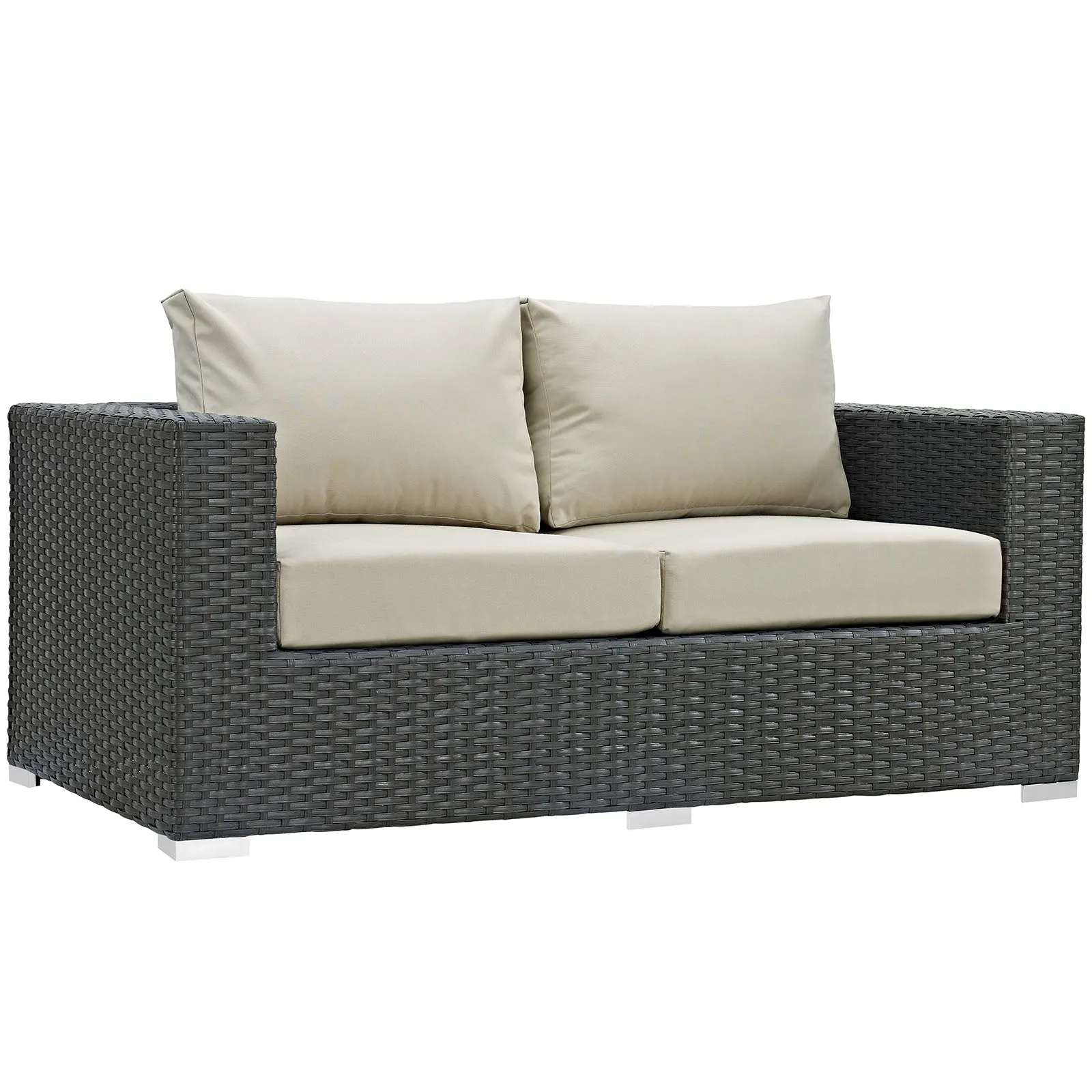 Sojourn 8 Piece Outdoor Patio Sunbrella® Sectional Set by Modway