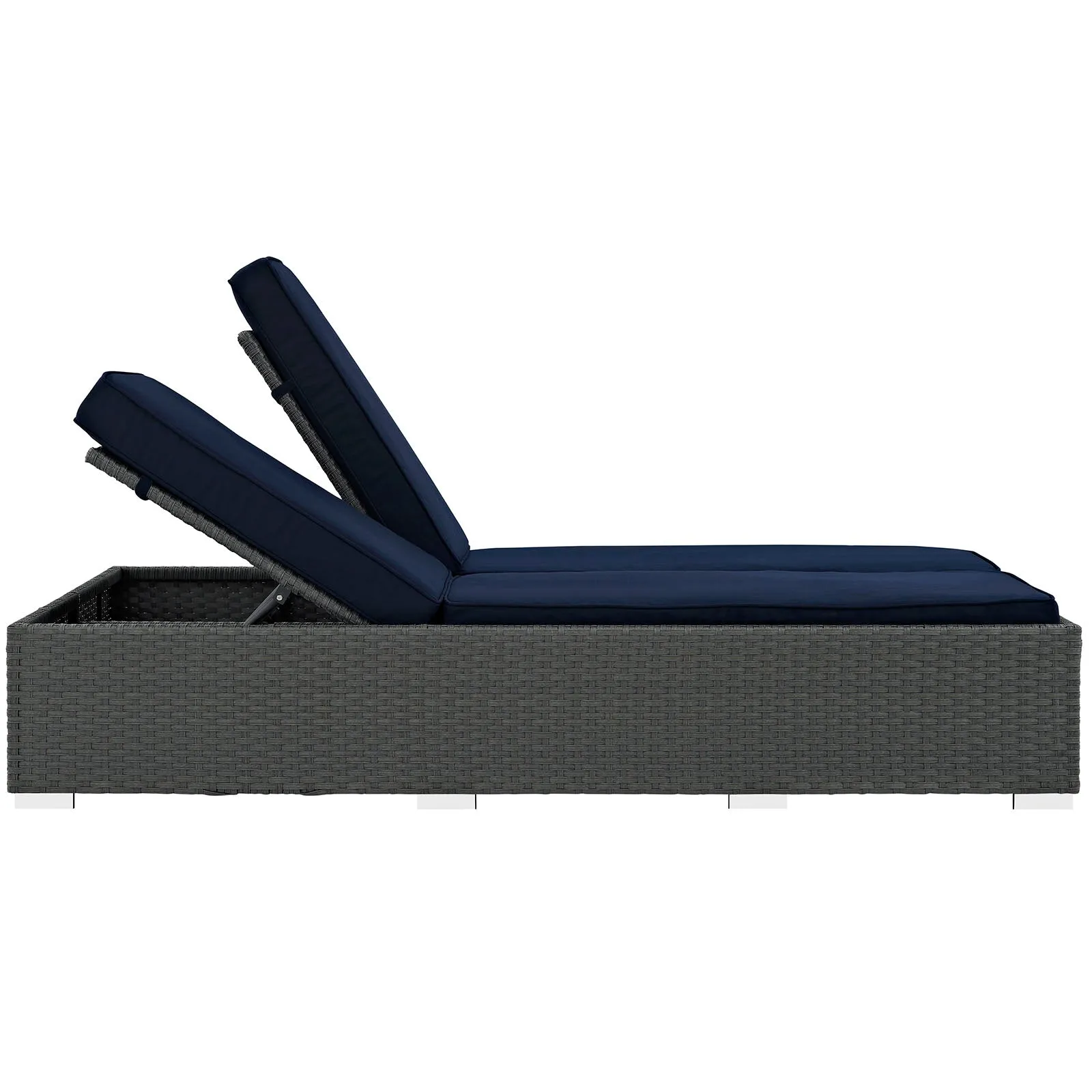 Sojourn Outdoor Patio Sunbrella® Double Chaise by Modway