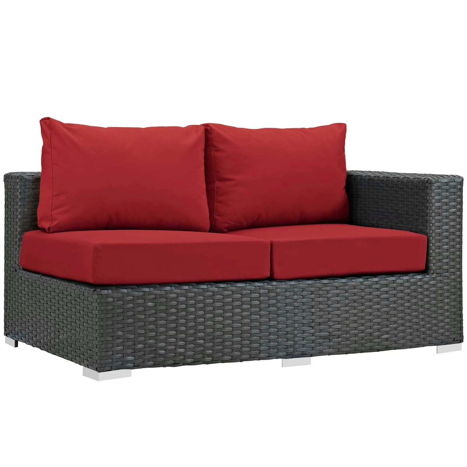 Sojourn Outdoor Patio Sunbrella® Right Arm Loveseat by Modway