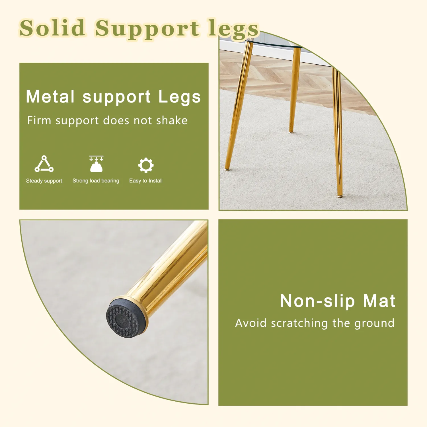 Streamdale Glass Table & 6 Leather Chairs - Modern Luxury