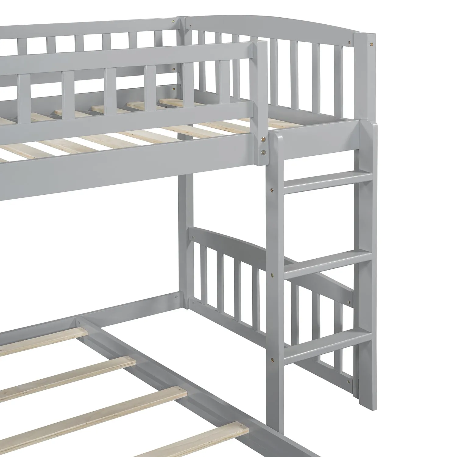 Streamdale Twin Over Twin Bunk Bed with Slide and Ladder