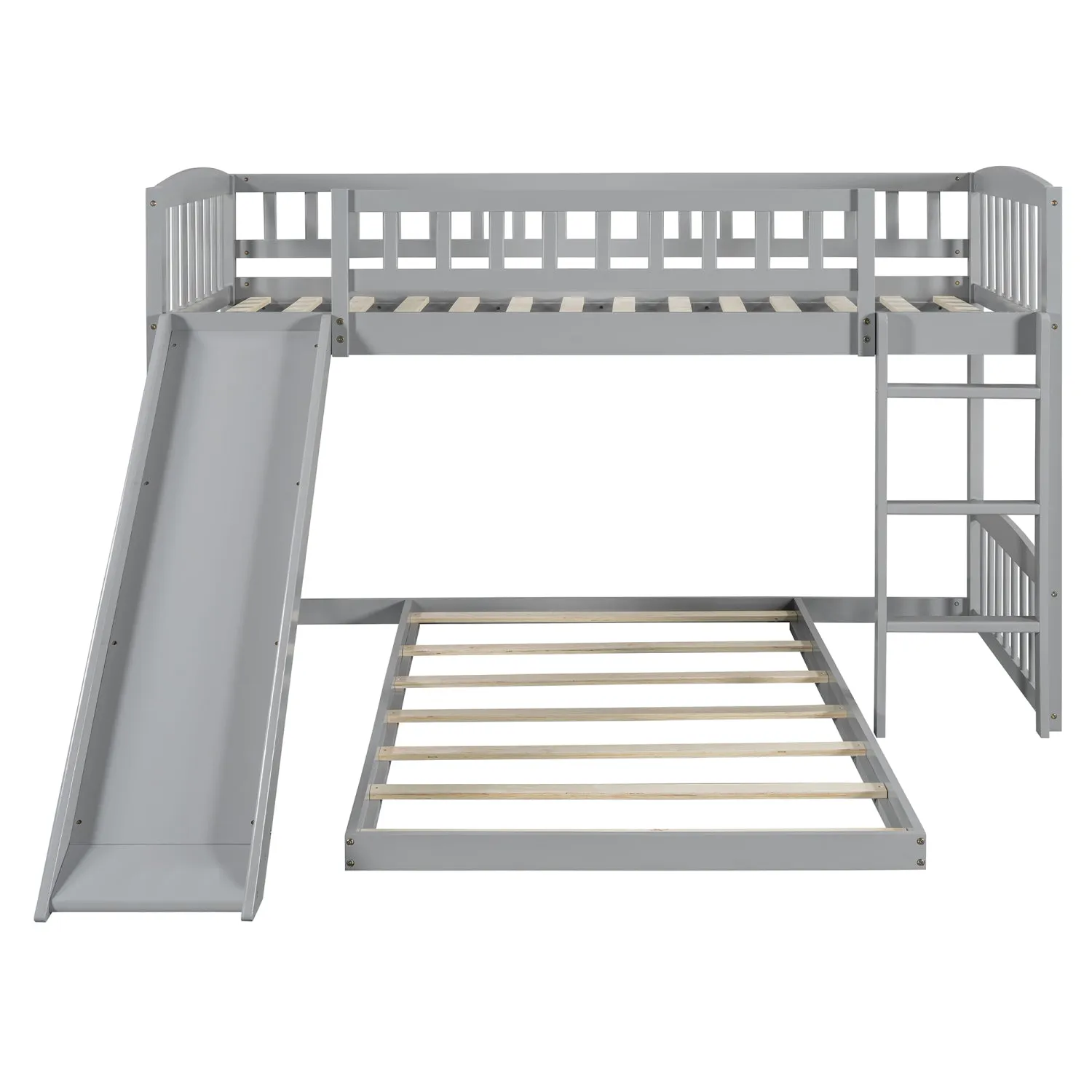 Streamdale Twin Over Twin Bunk Bed with Slide and Ladder