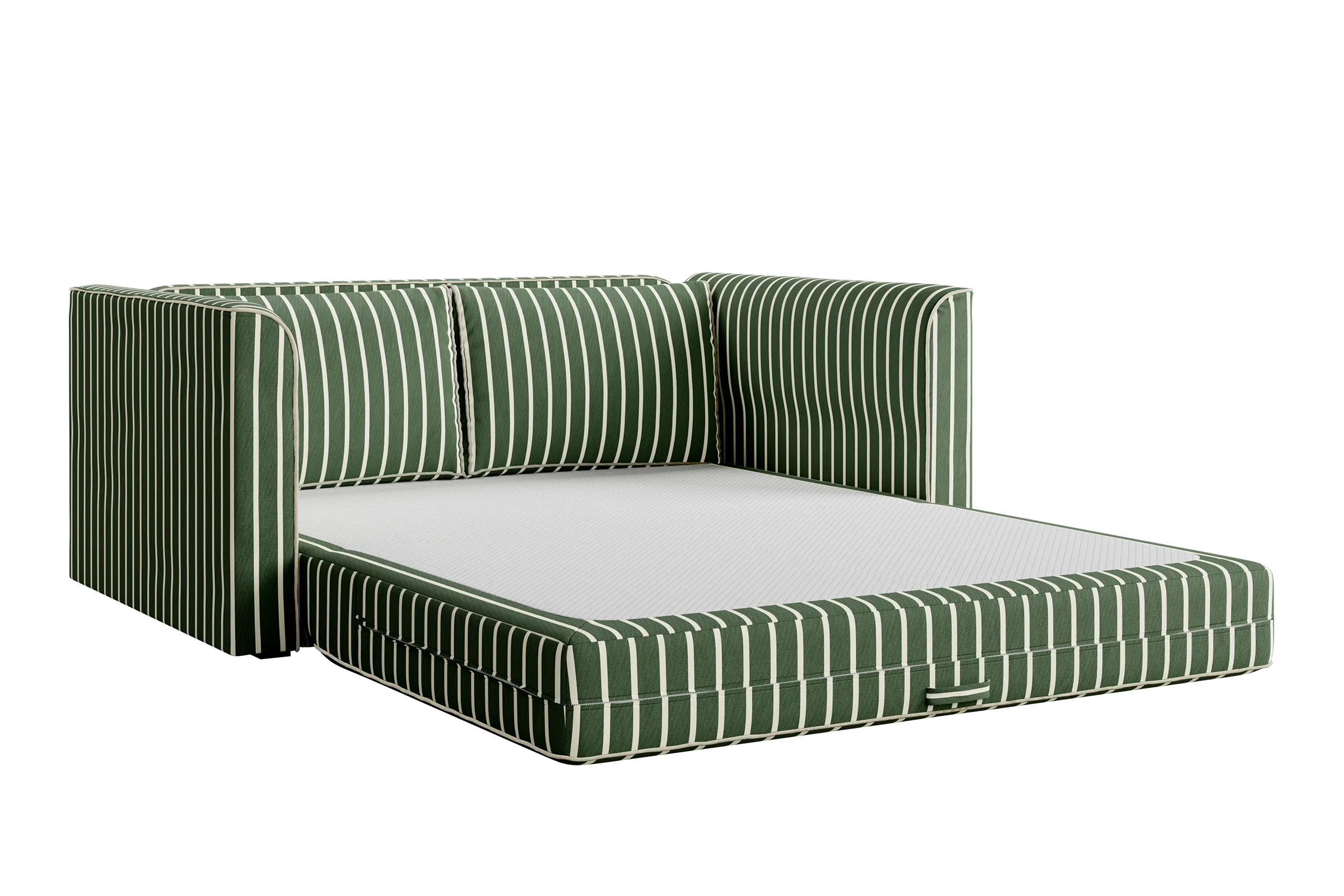 The Eclipse Sofa in Striped Hemp Blend