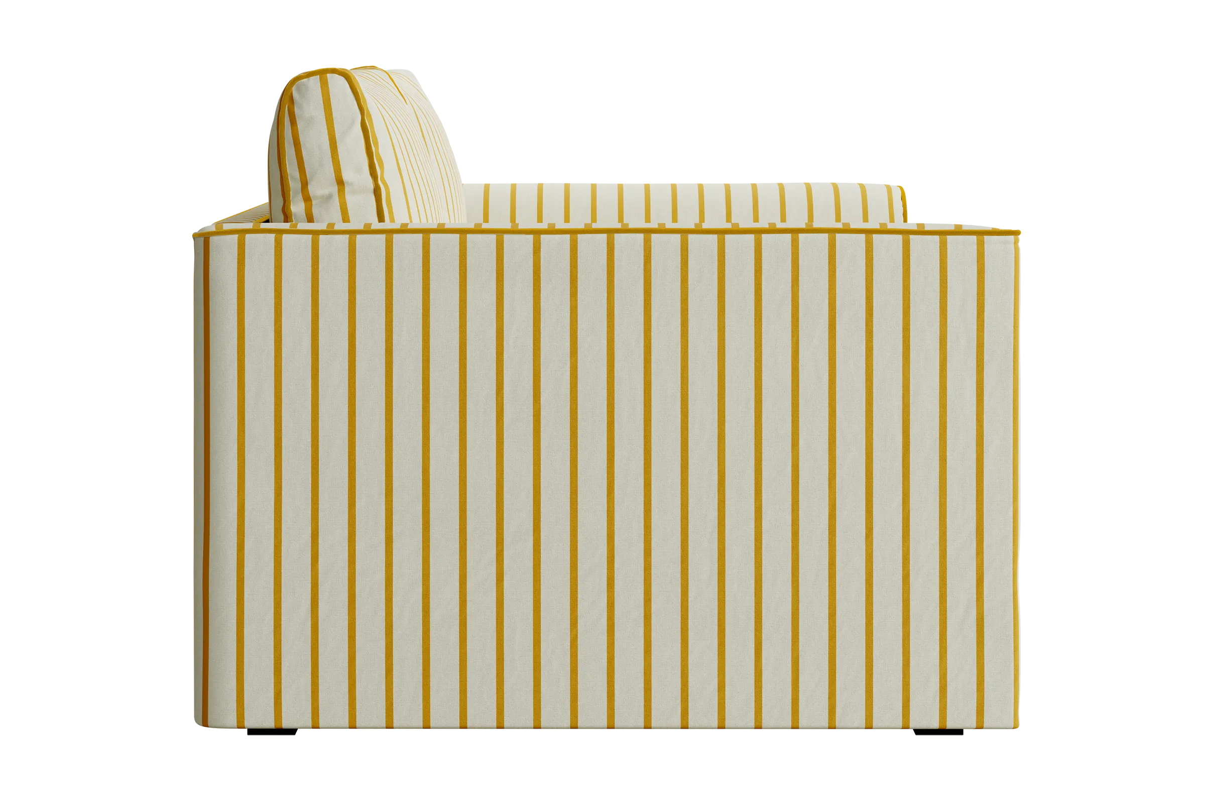 The Eclipse Sofa in Striped Hemp Blend
