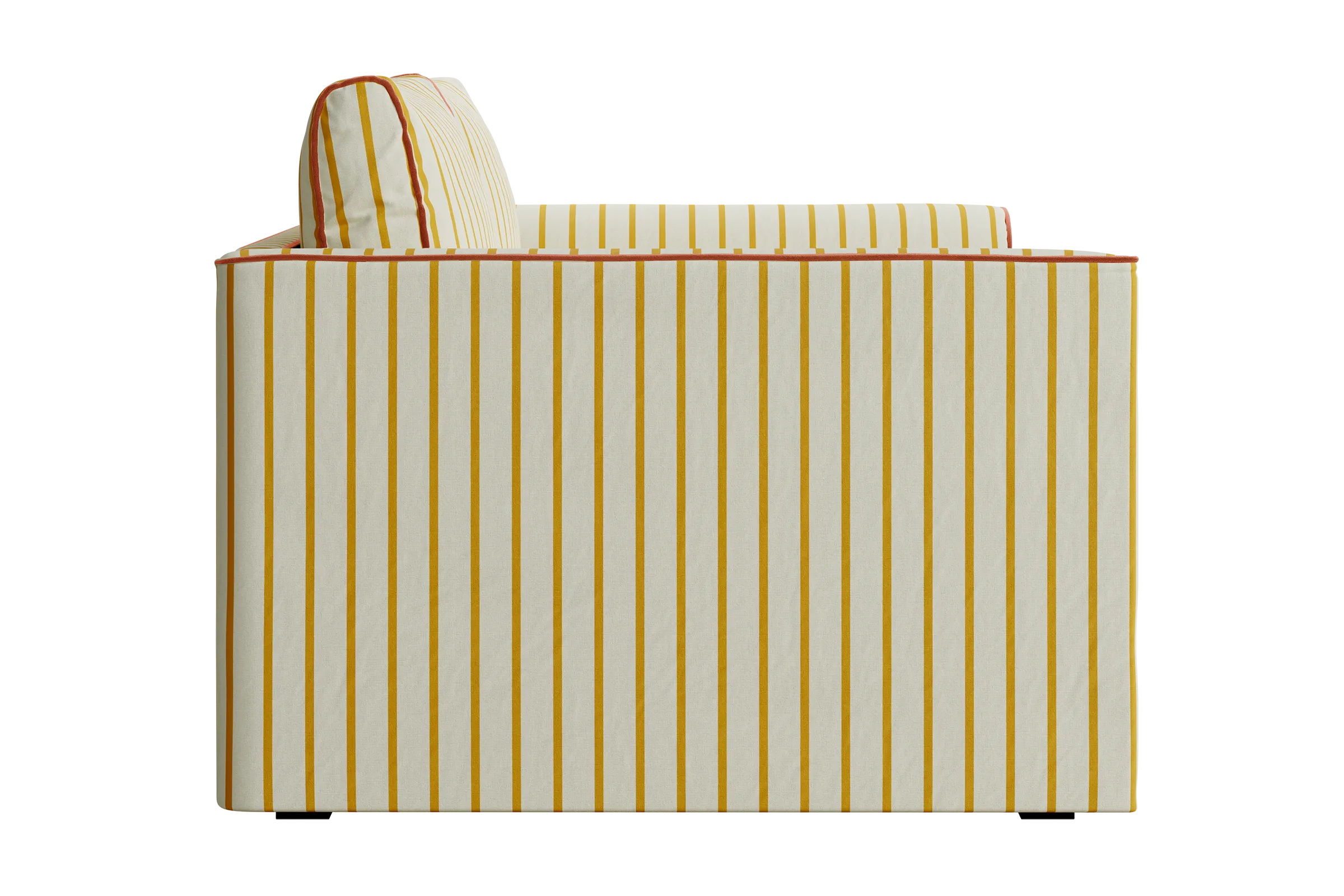 The Eclipse Sofa in Striped Hemp Blend
