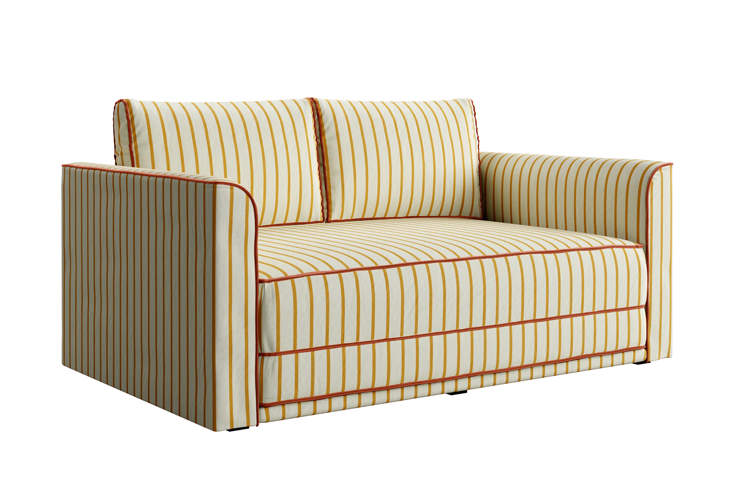 The Eclipse Sofa in Striped Hemp Blend