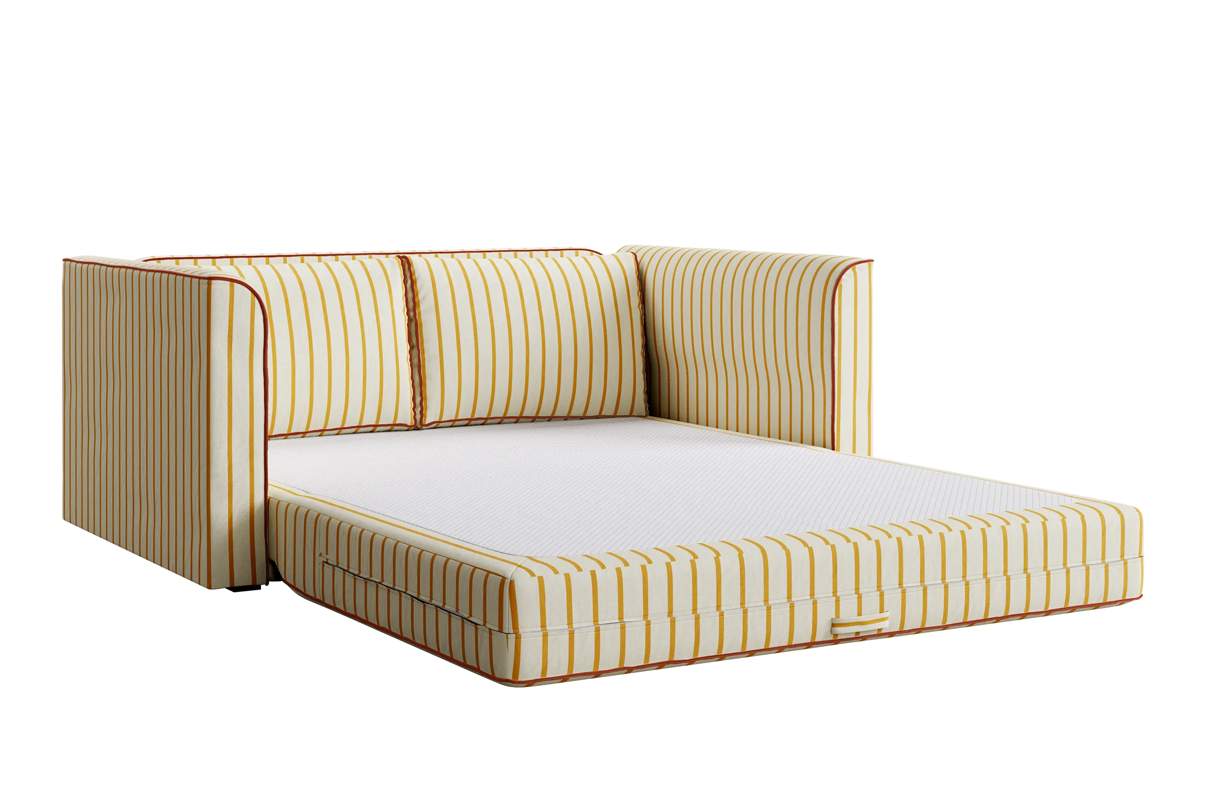 The Eclipse Sofa in Striped Hemp Blend