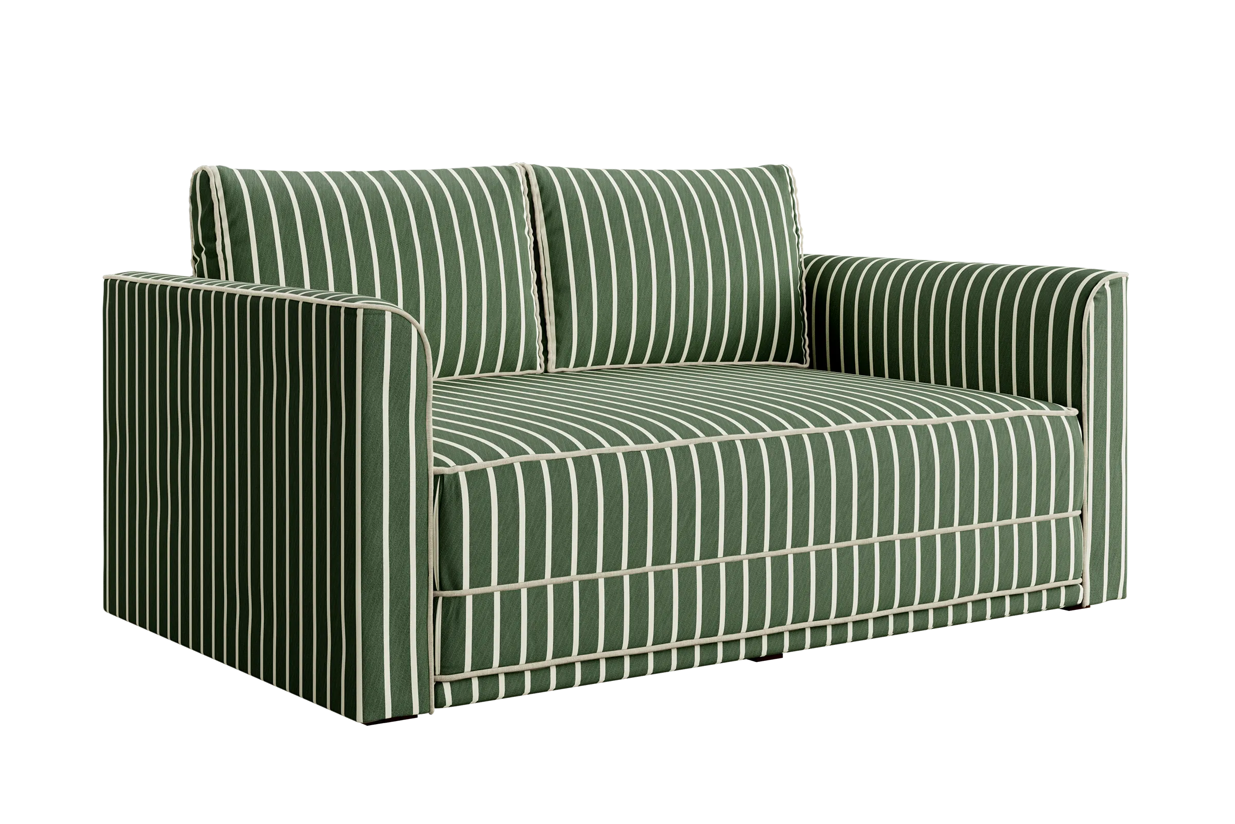 The Eclipse Sofa in Striped Hemp Blend