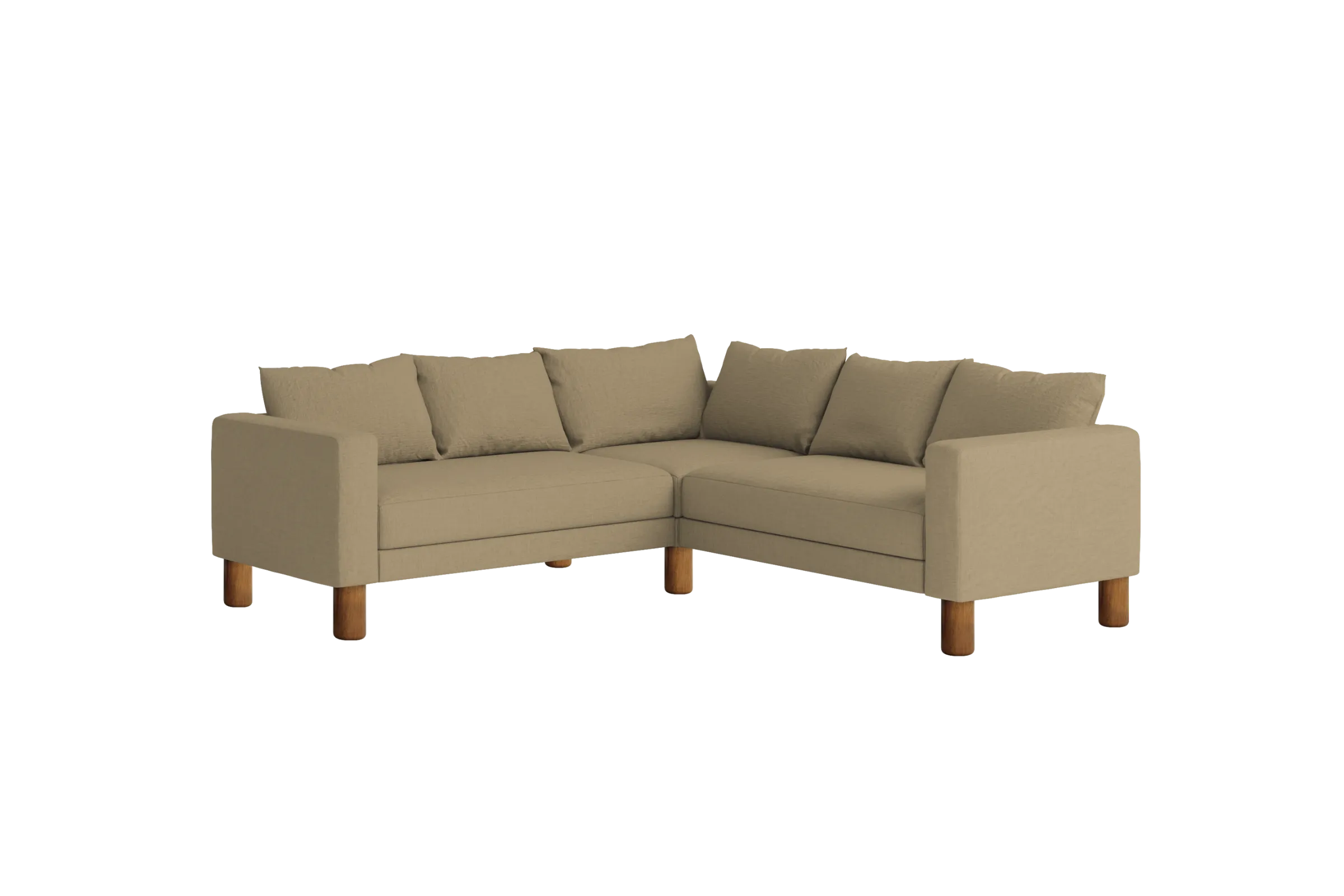 The Essential Corner Sectional (5 Seat) in Hemp