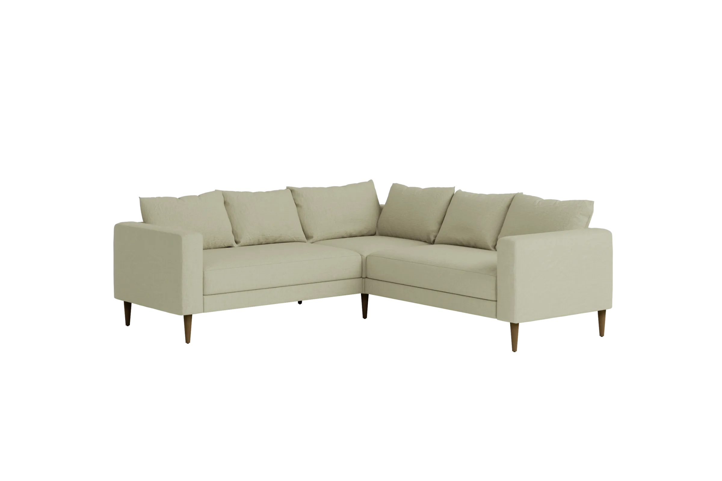 The Essential Corner Sectional (5 Seat) in Hemp