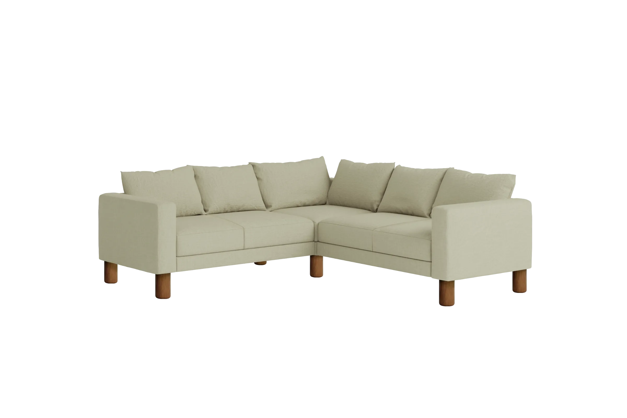 The Essential Corner Sectional (5 Seat) in Hemp