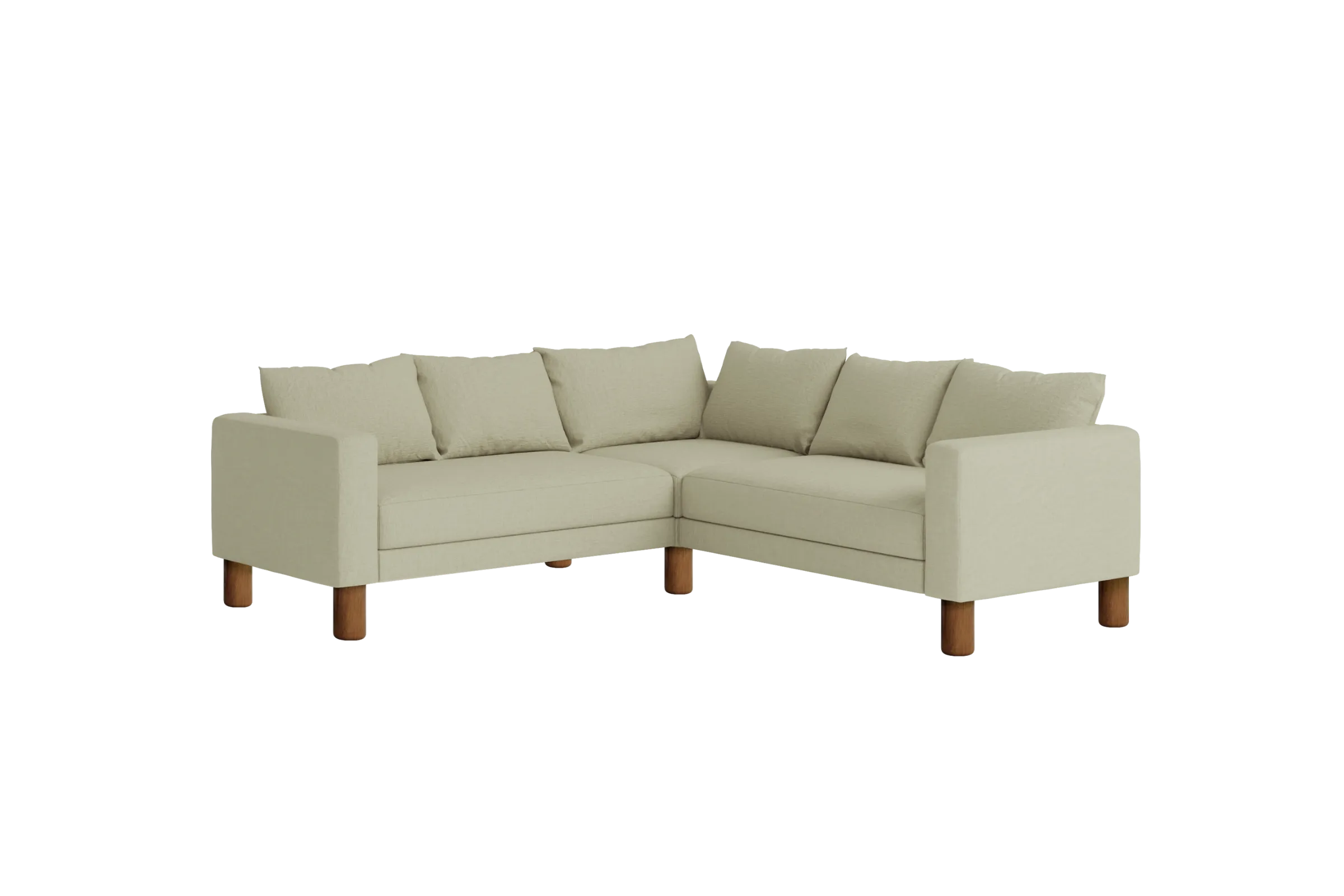 The Essential Corner Sectional (5 Seat) in Hemp