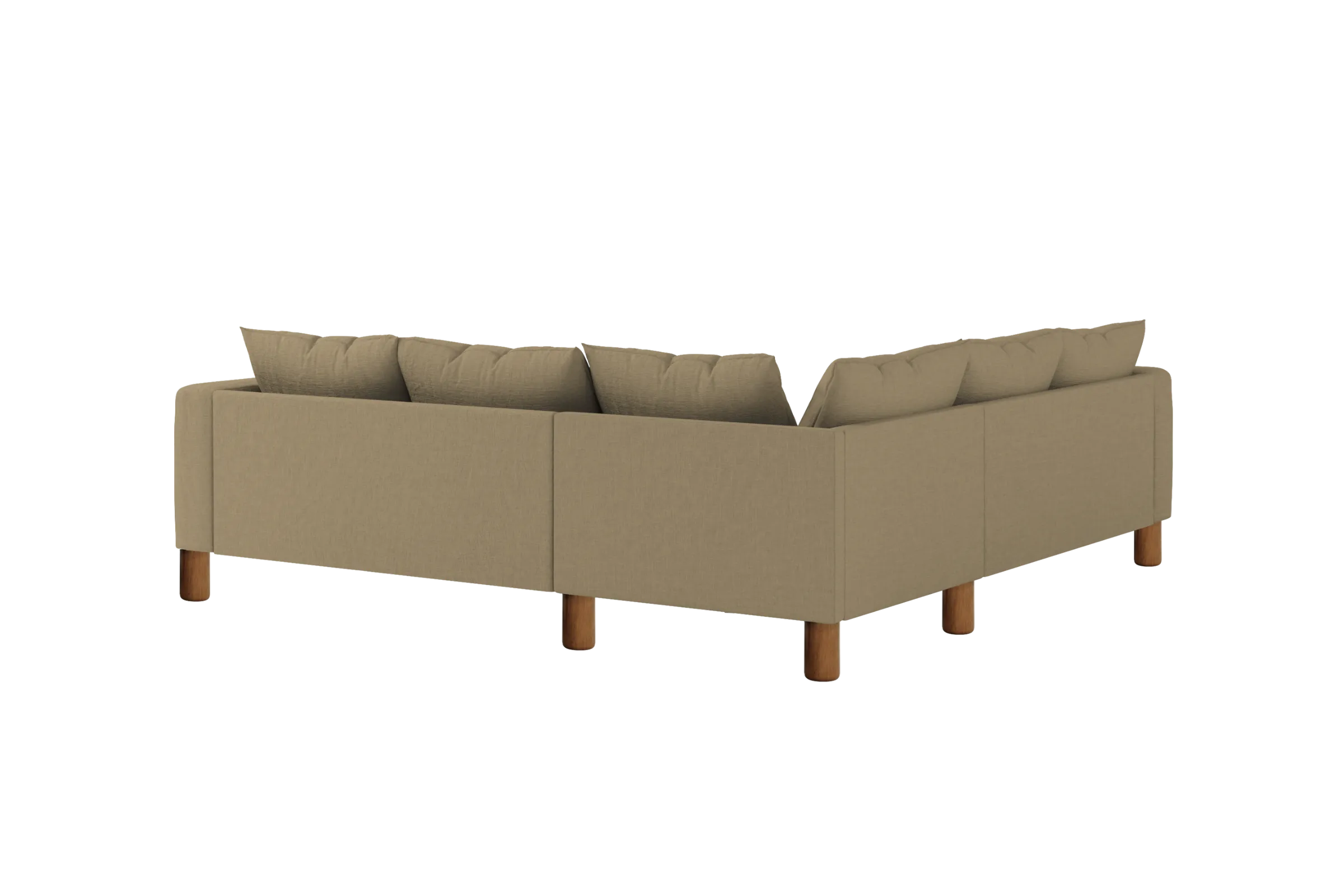 The Essential Corner Sectional (5 Seat) in Hemp