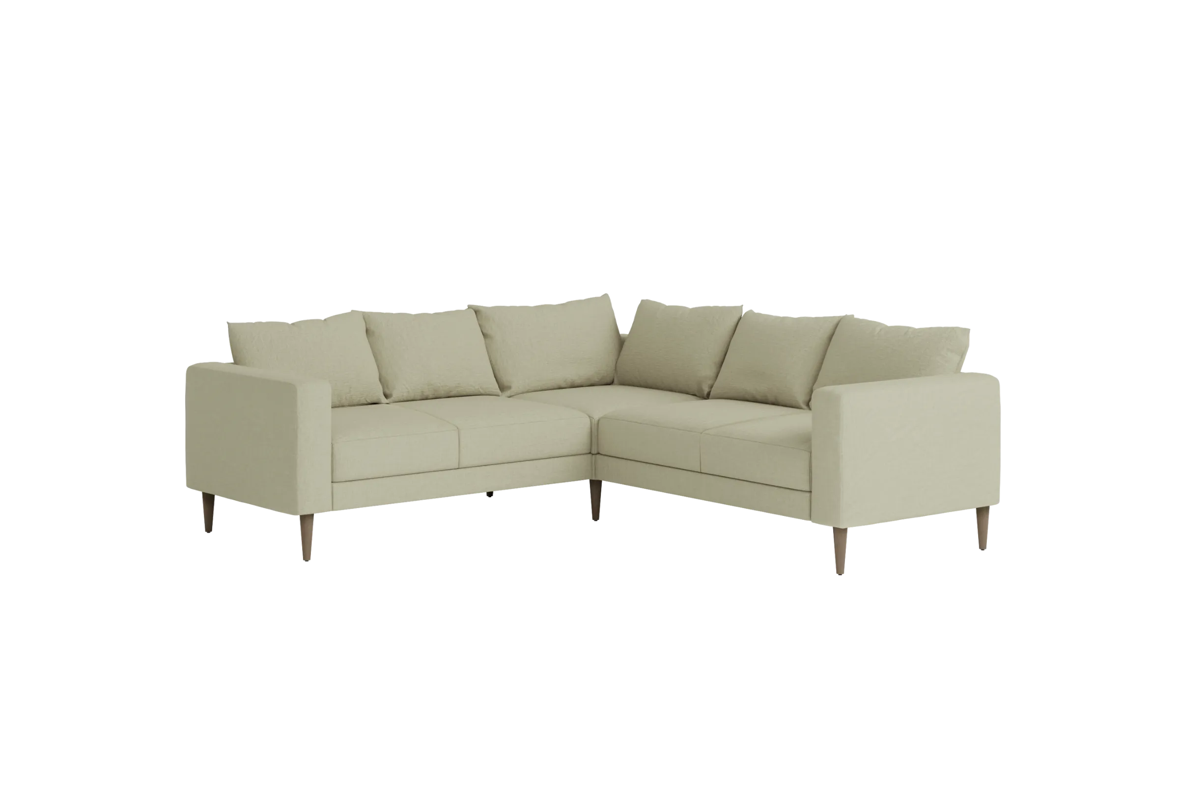 The Essential Corner Sectional (5 Seat) in Hemp
