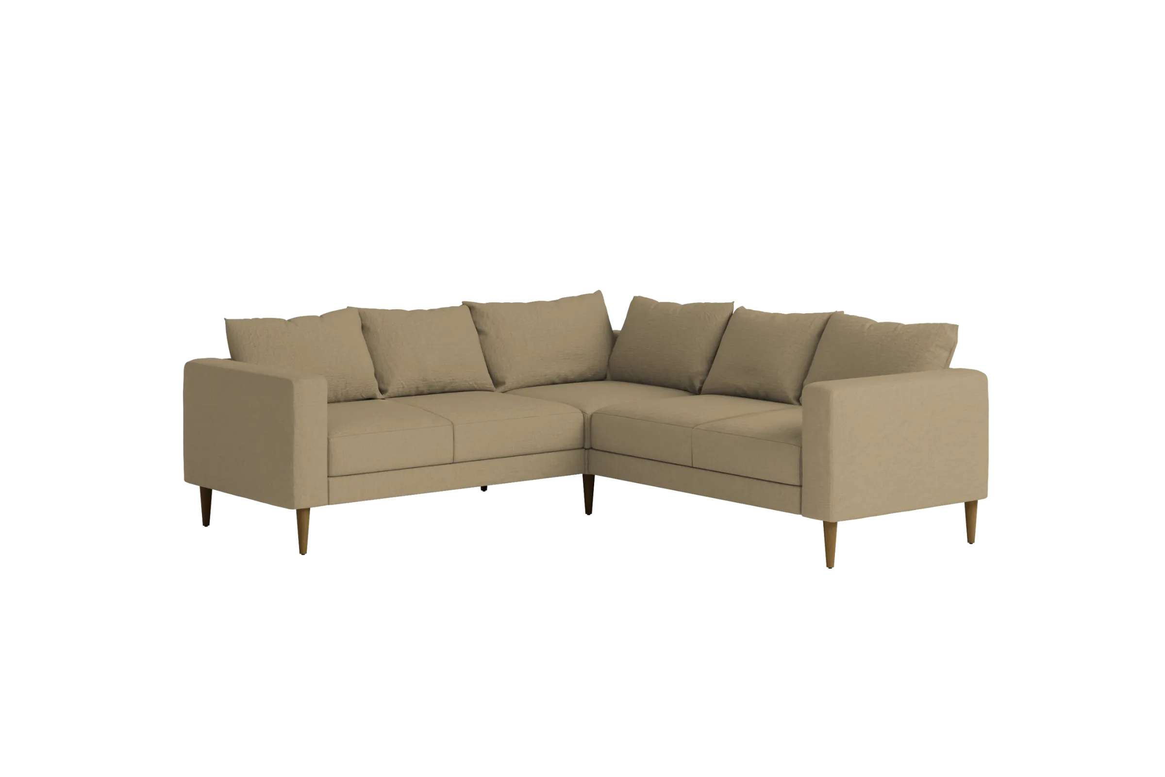 The Essential Corner Sectional (5 Seat) in Hemp