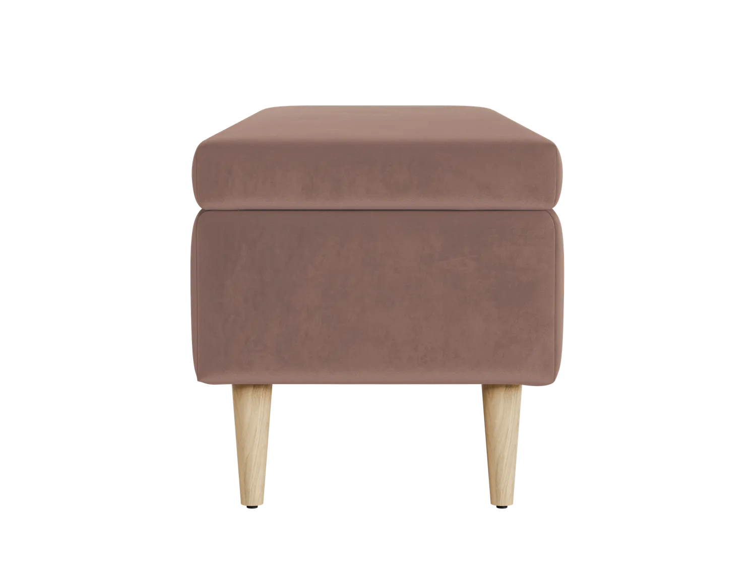 The Essential Storage Bench in Recycled Velvet