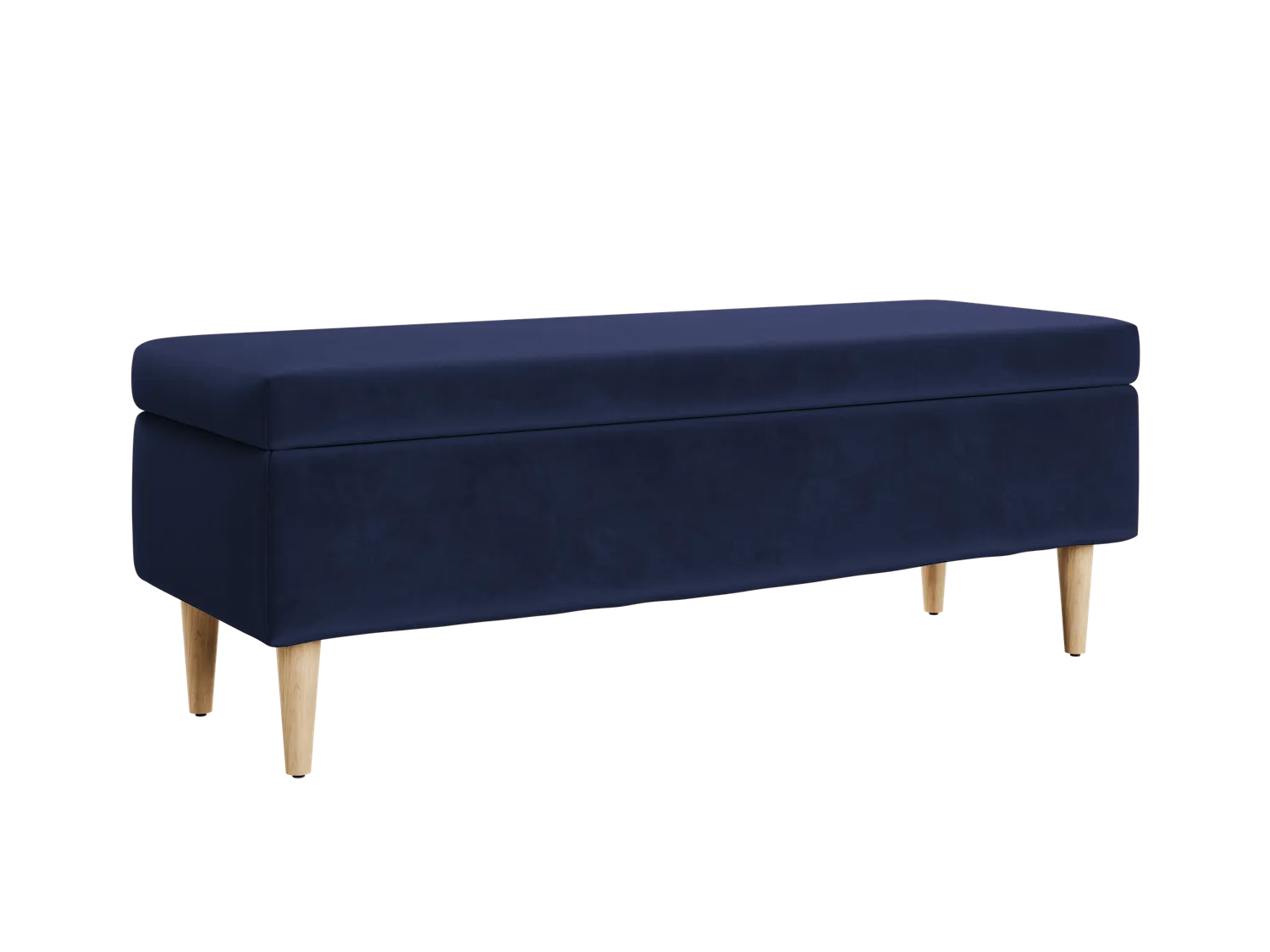 The Essential Storage Bench in Recycled Velvet