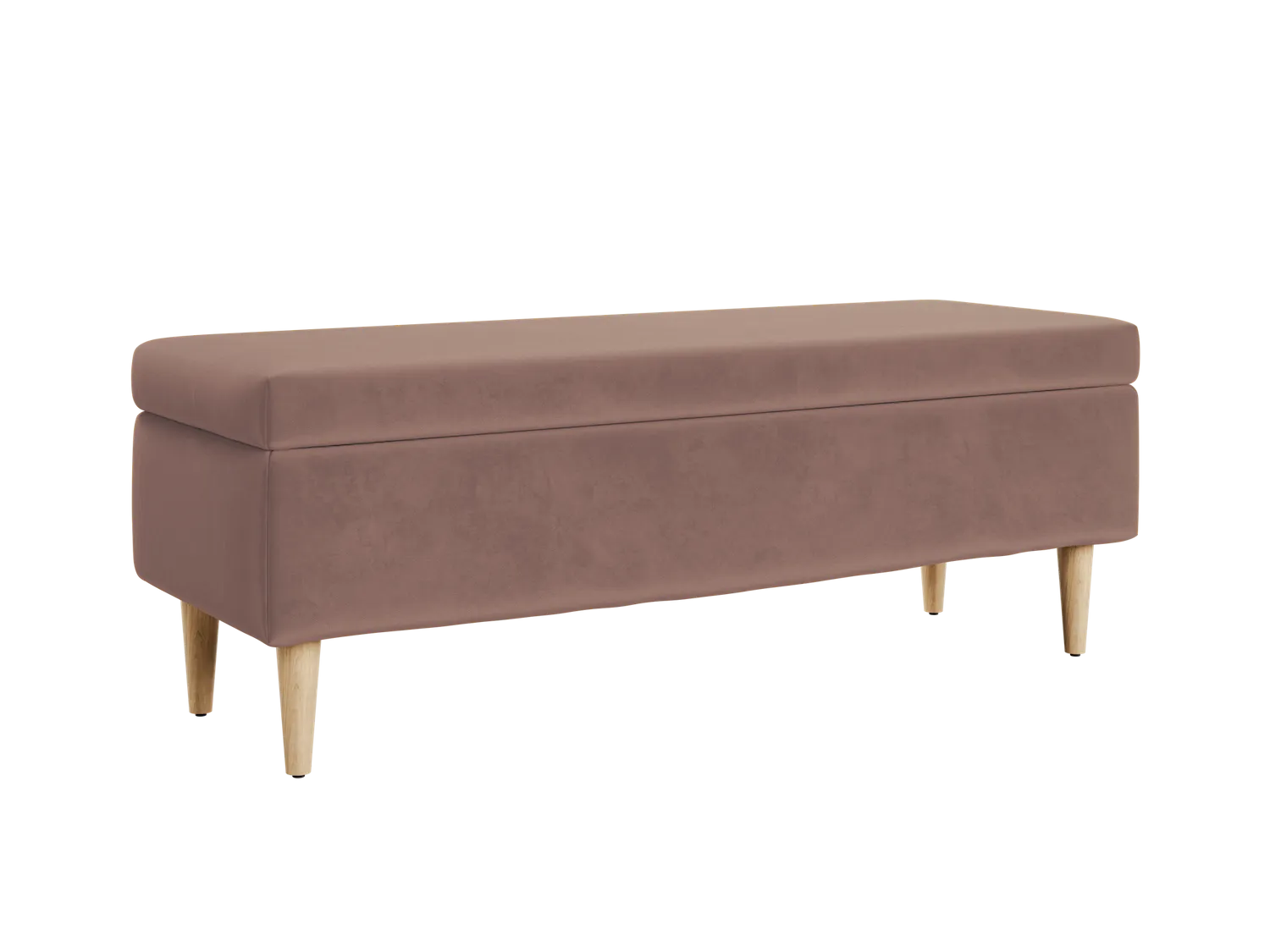 The Essential Storage Bench in Recycled Velvet