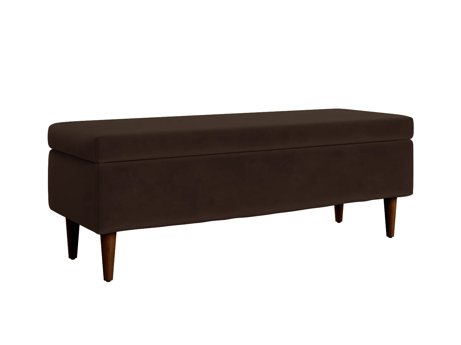 The Essential Storage Bench in Recycled Velvet