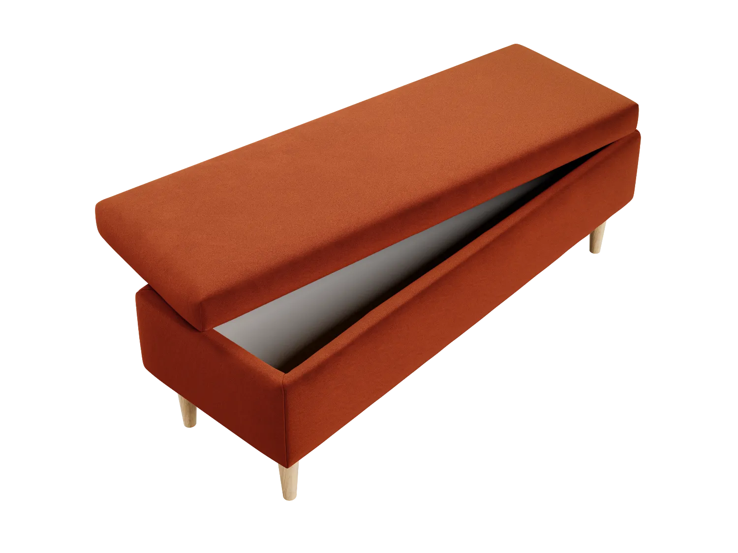 The Essential Storage Bench in Recycled Velvet