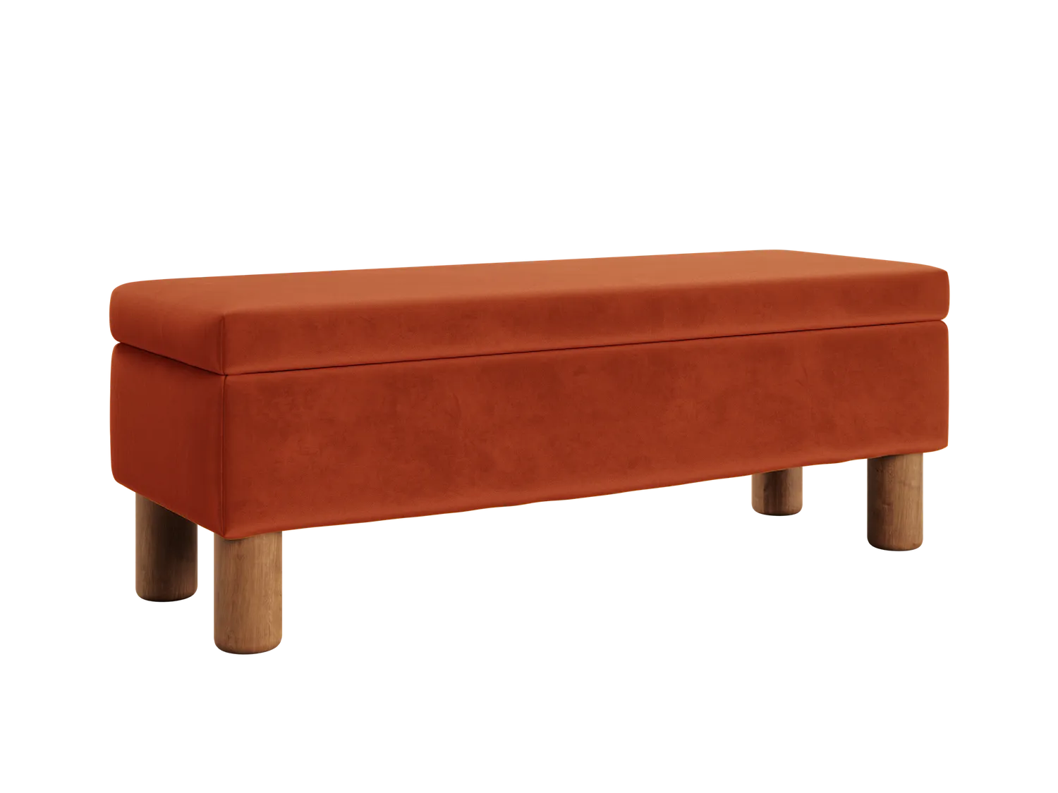 The Essential Storage Bench in Recycled Velvet