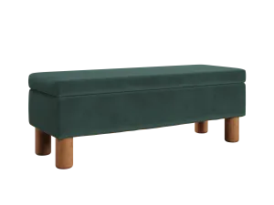 The Essential Storage Bench in Recycled Velvet