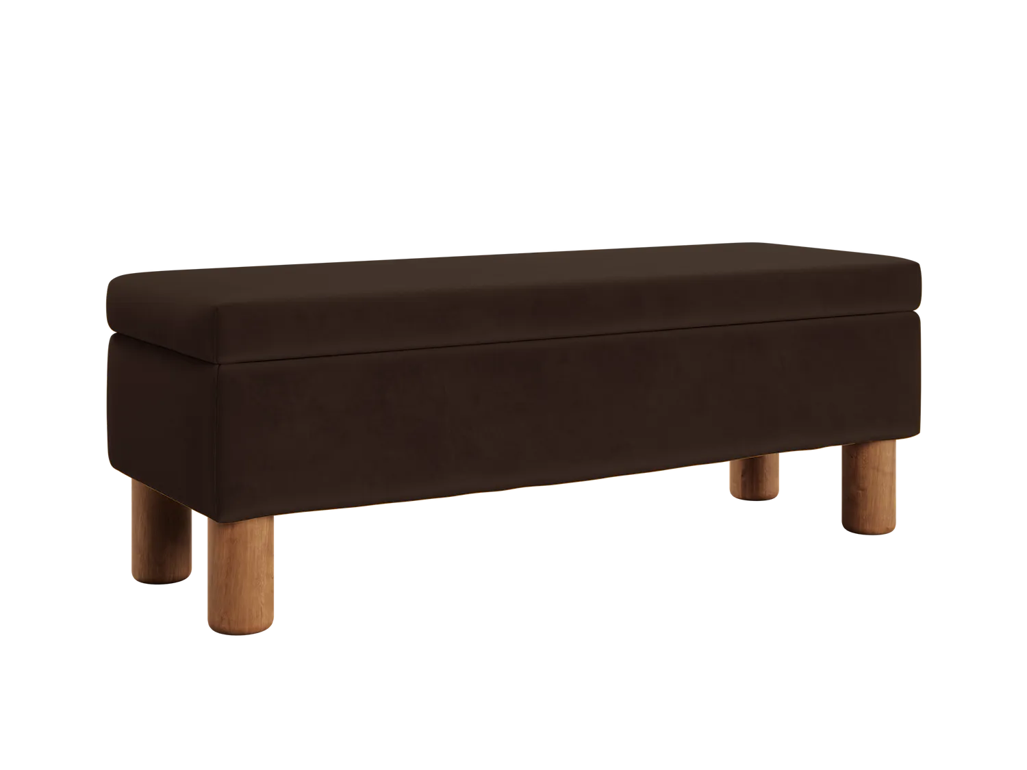 The Essential Storage Bench in Recycled Velvet