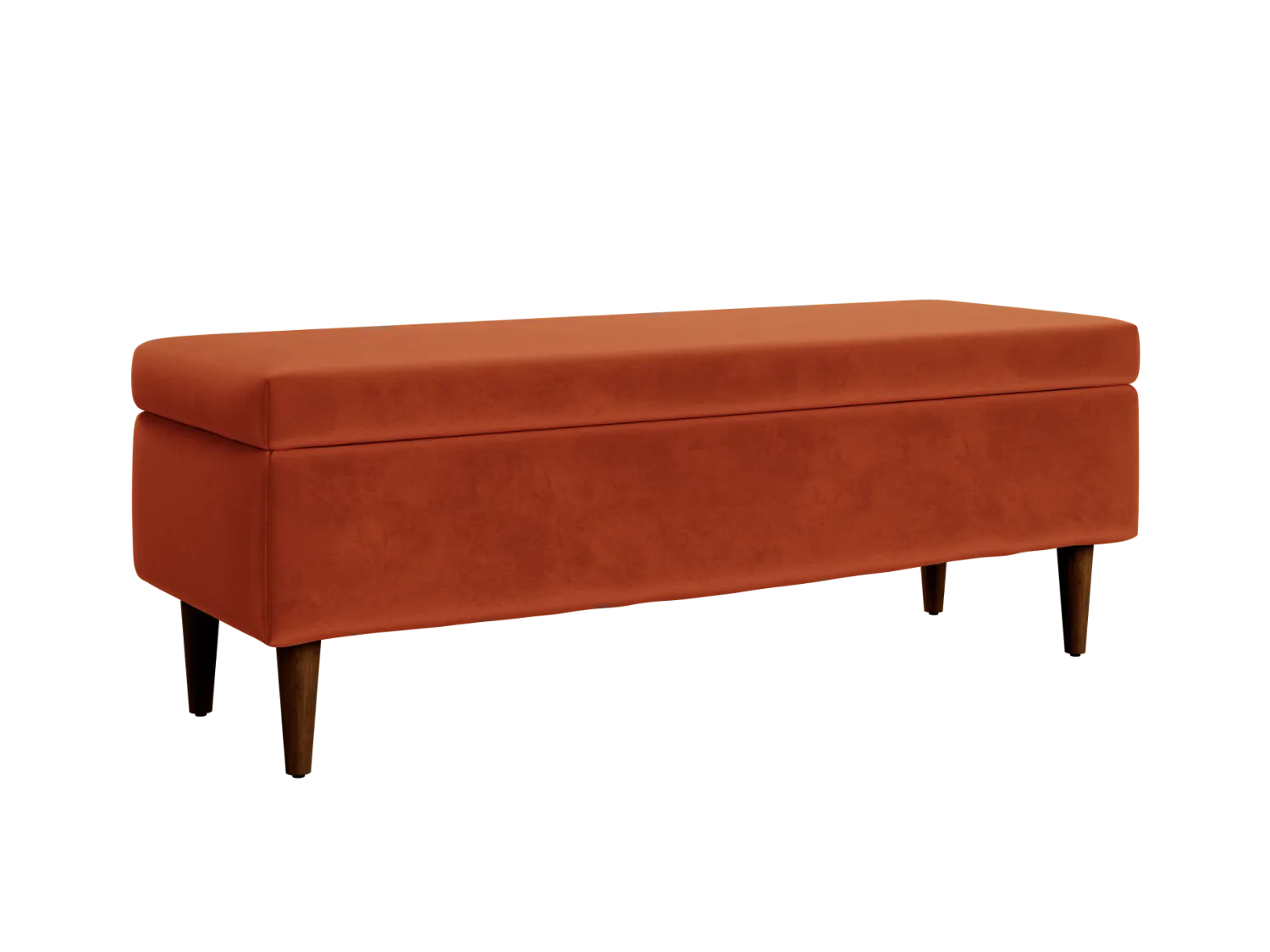 The Essential Storage Bench in Recycled Velvet