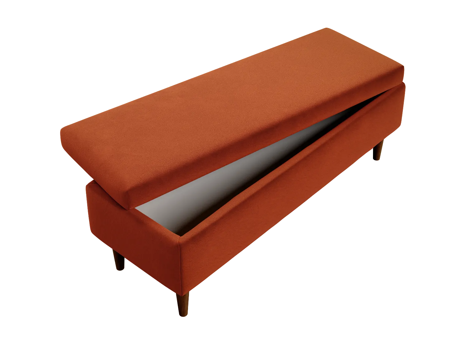 The Essential Storage Bench in Recycled Velvet