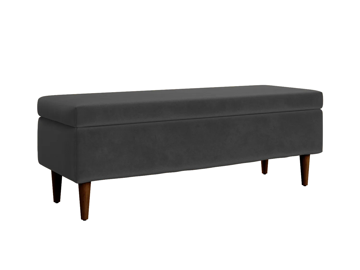 The Essential Storage Bench in Recycled Velvet