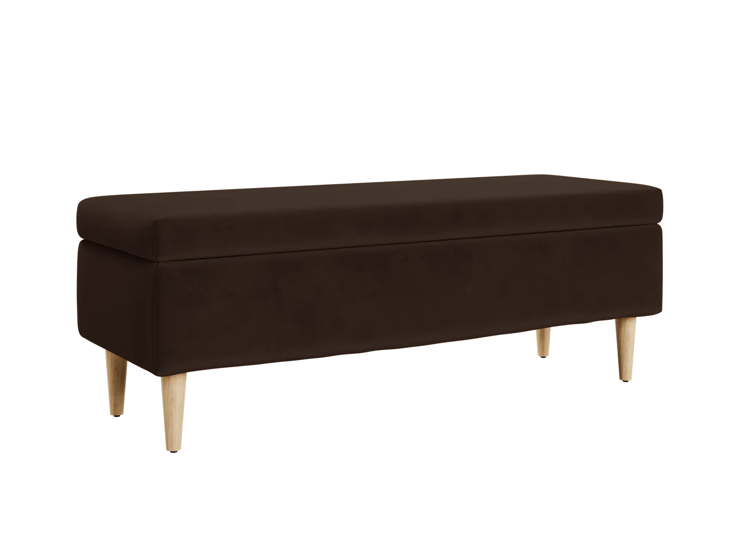 The Essential Storage Bench in Recycled Velvet