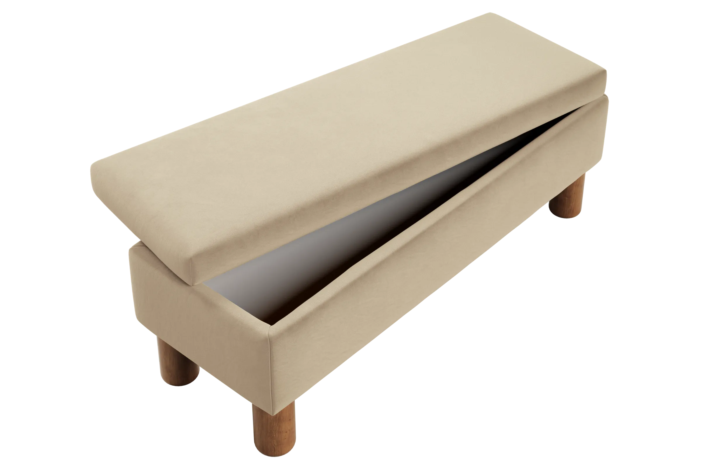 The Essential Storage Bench in Recycled Velvet